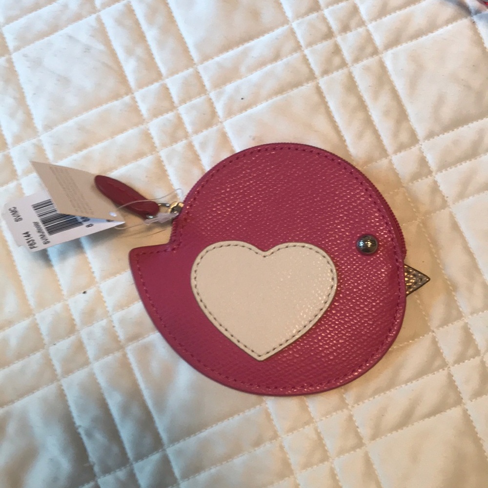 Coach Bird coin purse NWT